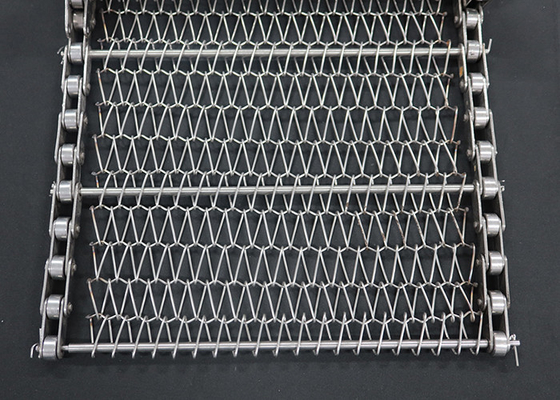 ステンレス鋼 織物チェーン 平面 バランス スパイラルワイヤ 織物 コンベヤー メッシュベルト