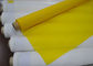 スクリーンの印刷、白い/黄色色のための低い延長ポリエステル絹のボルトで固定する布
